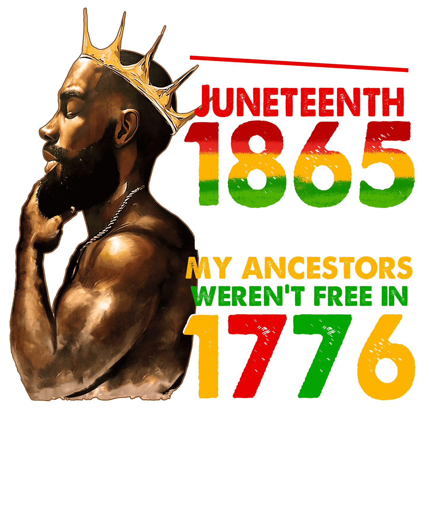 Juneteenth King DTF Transfer